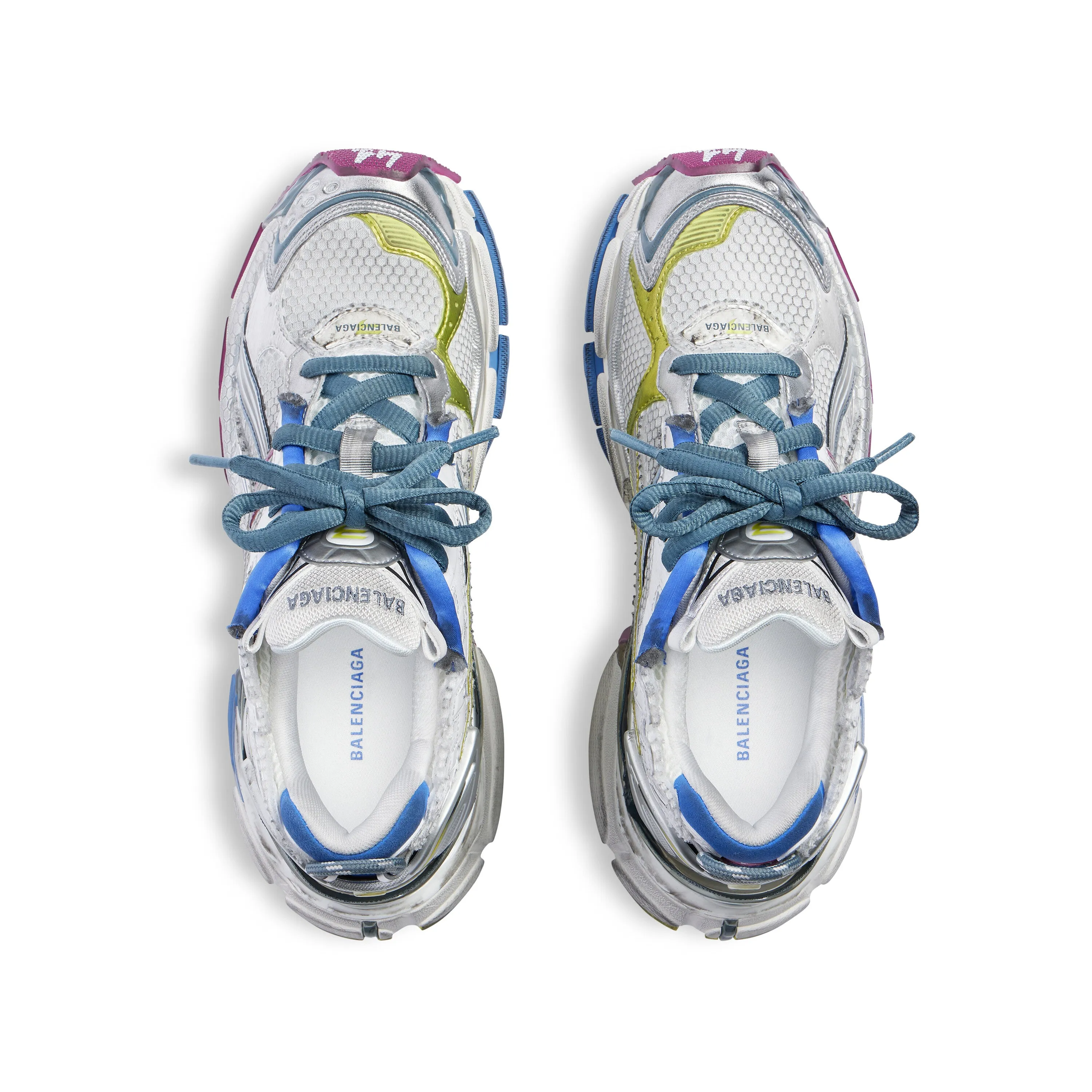 (WMNS) Balenciaga Runner Sneaker 'White Blue Purple' 772767W3RMU9547 sold by KicksCrew product image thumbnail 4