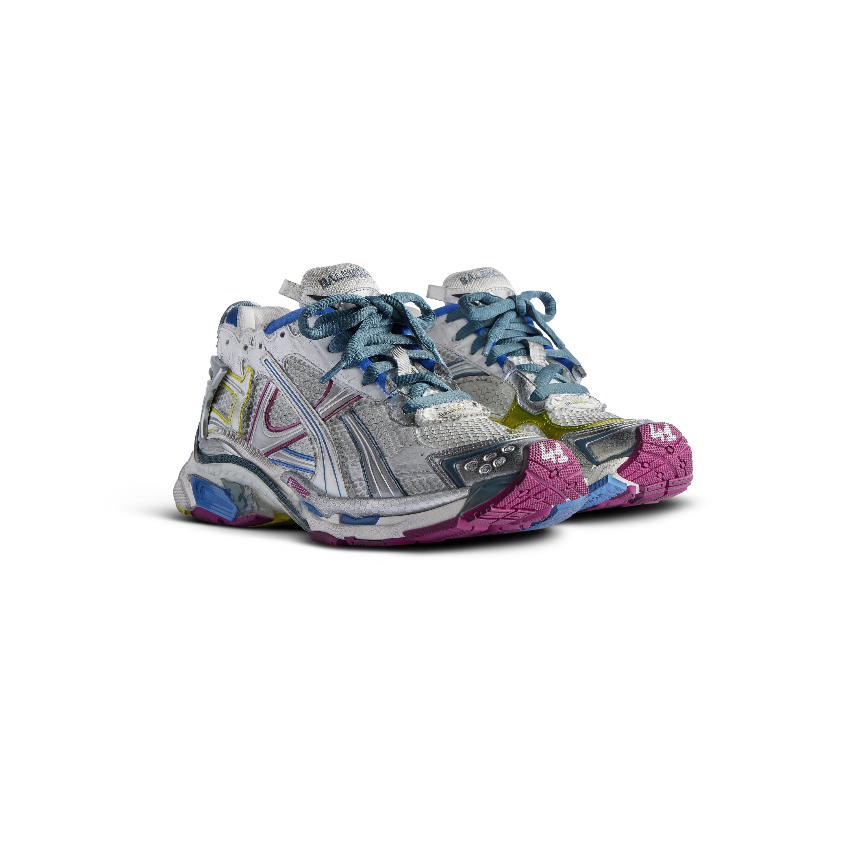 (WMNS) Balenciaga Runner Sneaker 'White Blue Purple' 772767W3RMU9547 sold by KicksCrew product image thumbnail 3