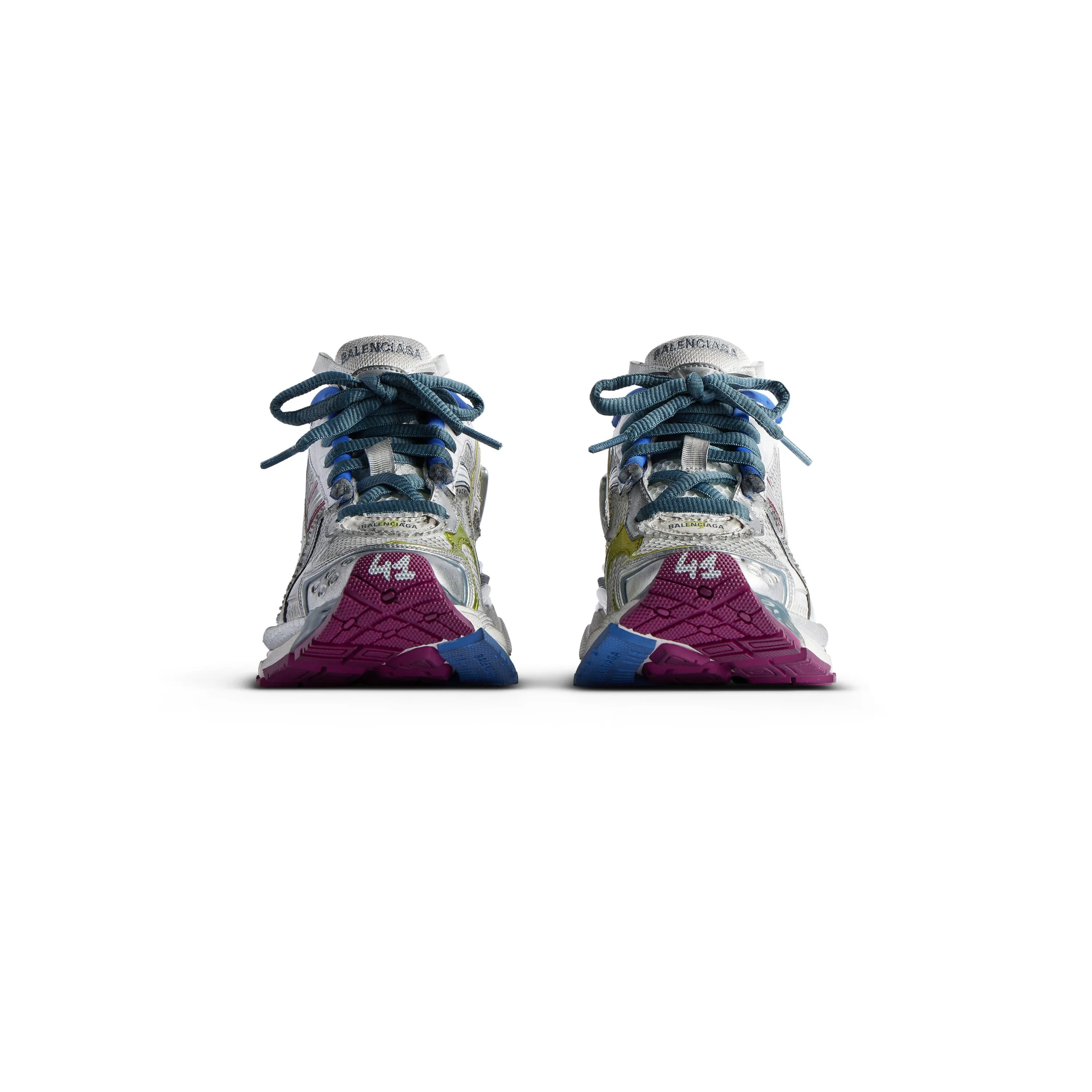 (WMNS) Balenciaga Runner Sneaker 'White Blue Purple' 772767W3RMU9547 sold by KicksCrew product image thumbnail 5