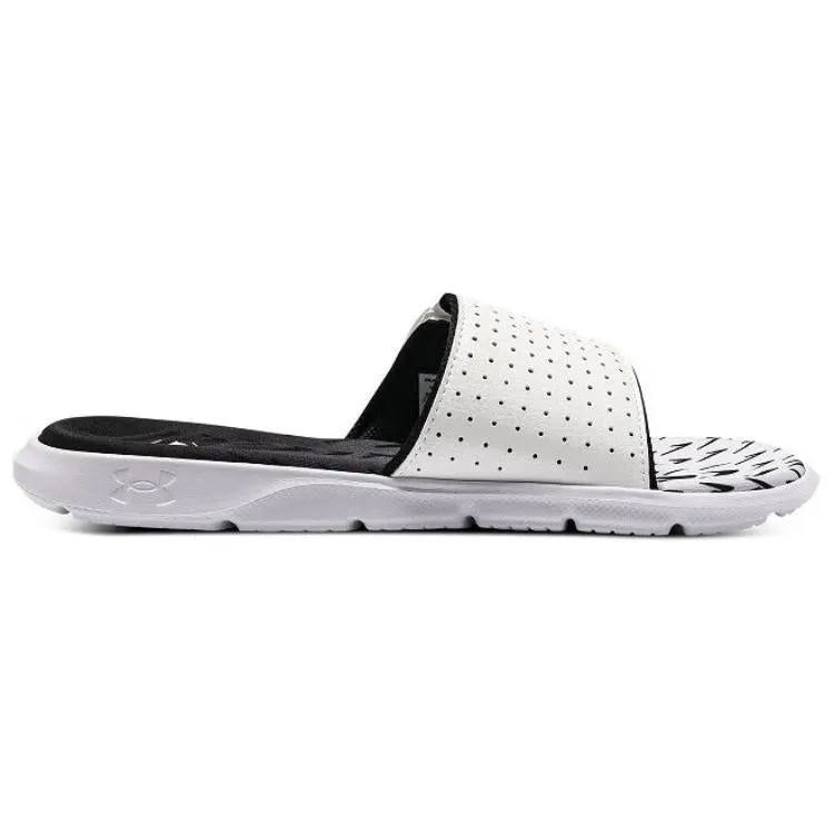 Under Armour Mercenary Slippers 'White Black' 3027252-100 sold by KicksCrew product image thumbnail 2