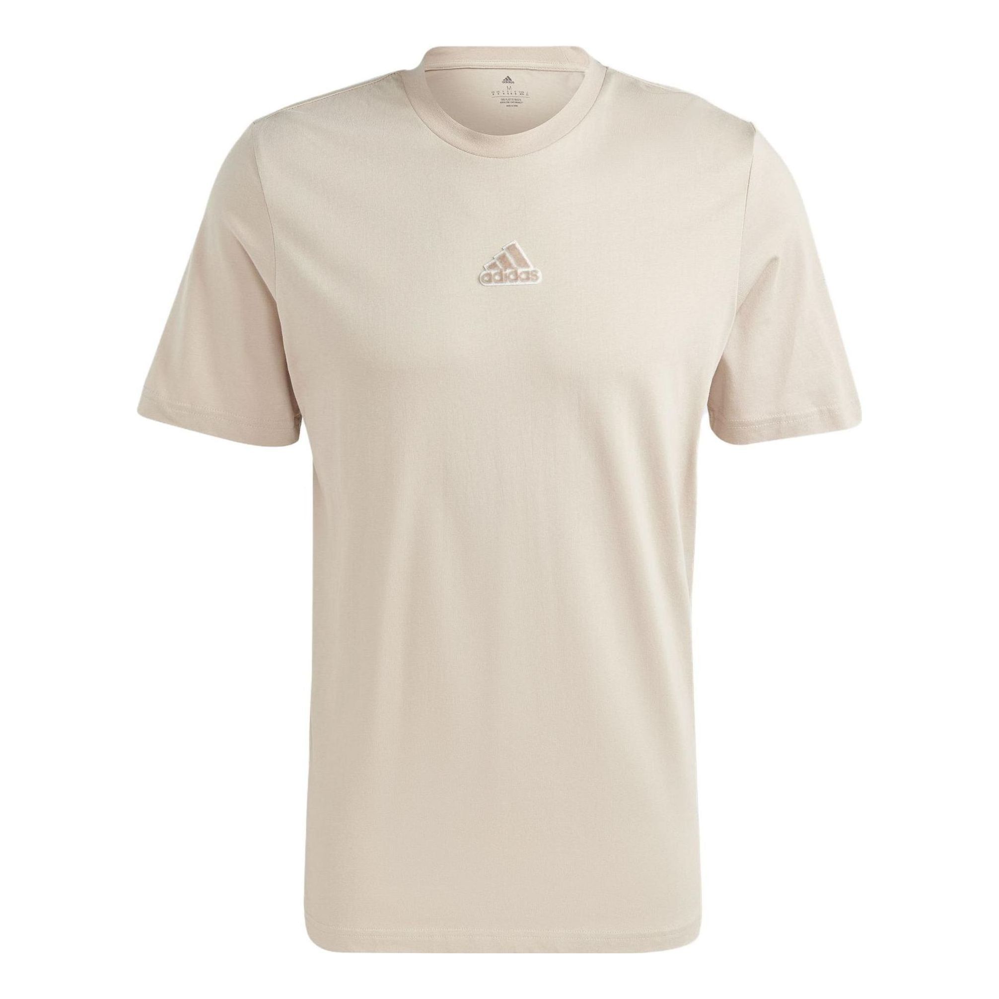 Adidas Elevated Pile Embroidery Logo T-Shirts 'White' HY1333 sold by KicksCrew