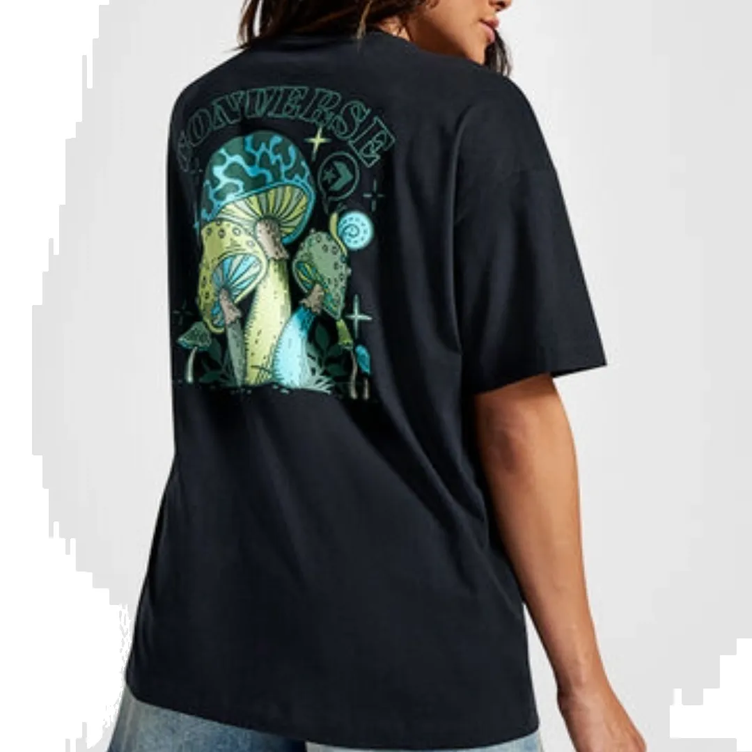 (WMNS) Converse Mushroom Graphic T-Shirt 'Black Teal' 10026363-A01 sold by KicksCrew product image thumbnail 3