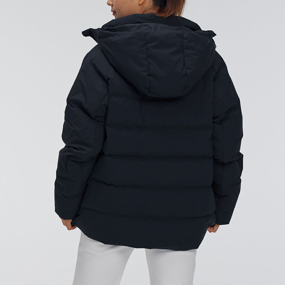 (WMNS) Under Armour Logo Training Hooded Down Jacket 'Black White' 21600801-001 sold by KicksCrew product image thumbnail 5