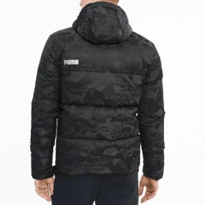 Puma Camo Down Jacket 'Black White' 585532-01 sold by KicksCrew
