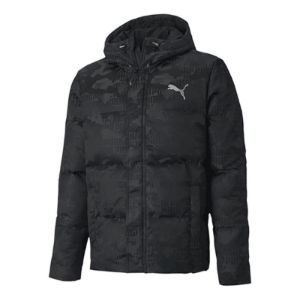 Puma Camo Down Jacket 'Black White' 585532-01 sold by KicksCrew
