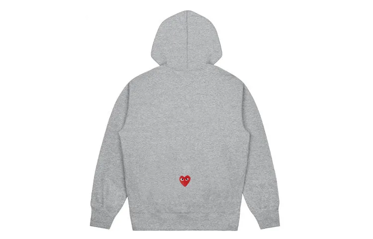 COMME des GARCONS PLAY x Converse Play Together Hoodie 'Grey' AE-T304-051-1 sold by KicksCrew product image thumbnail 2