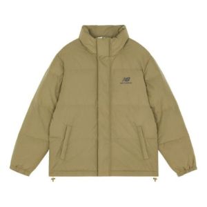 New Balance Logo Winter Down Jacket 'Olive Green' AMJ13337-OV sold by KicksCrew