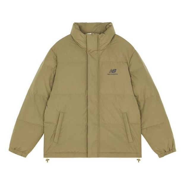New Balance Logo Winter Down Jacket 'Olive Green' AMJ13337-OV sold by KicksCrew