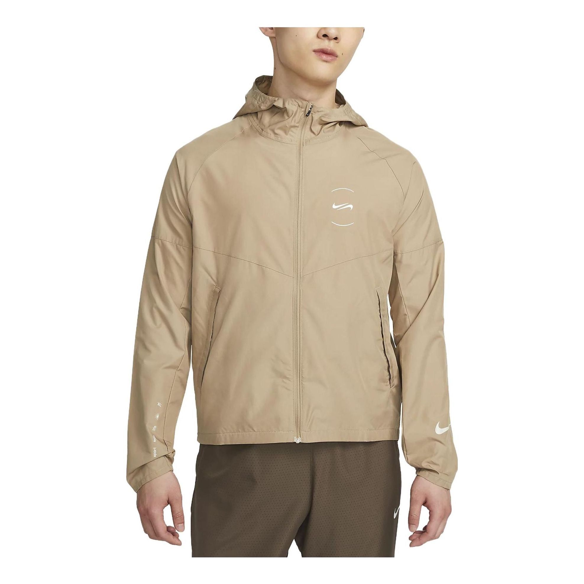 Nike Repel Miler Running Jacket 'Khaki' FN7285-247 sold by KicksCrew