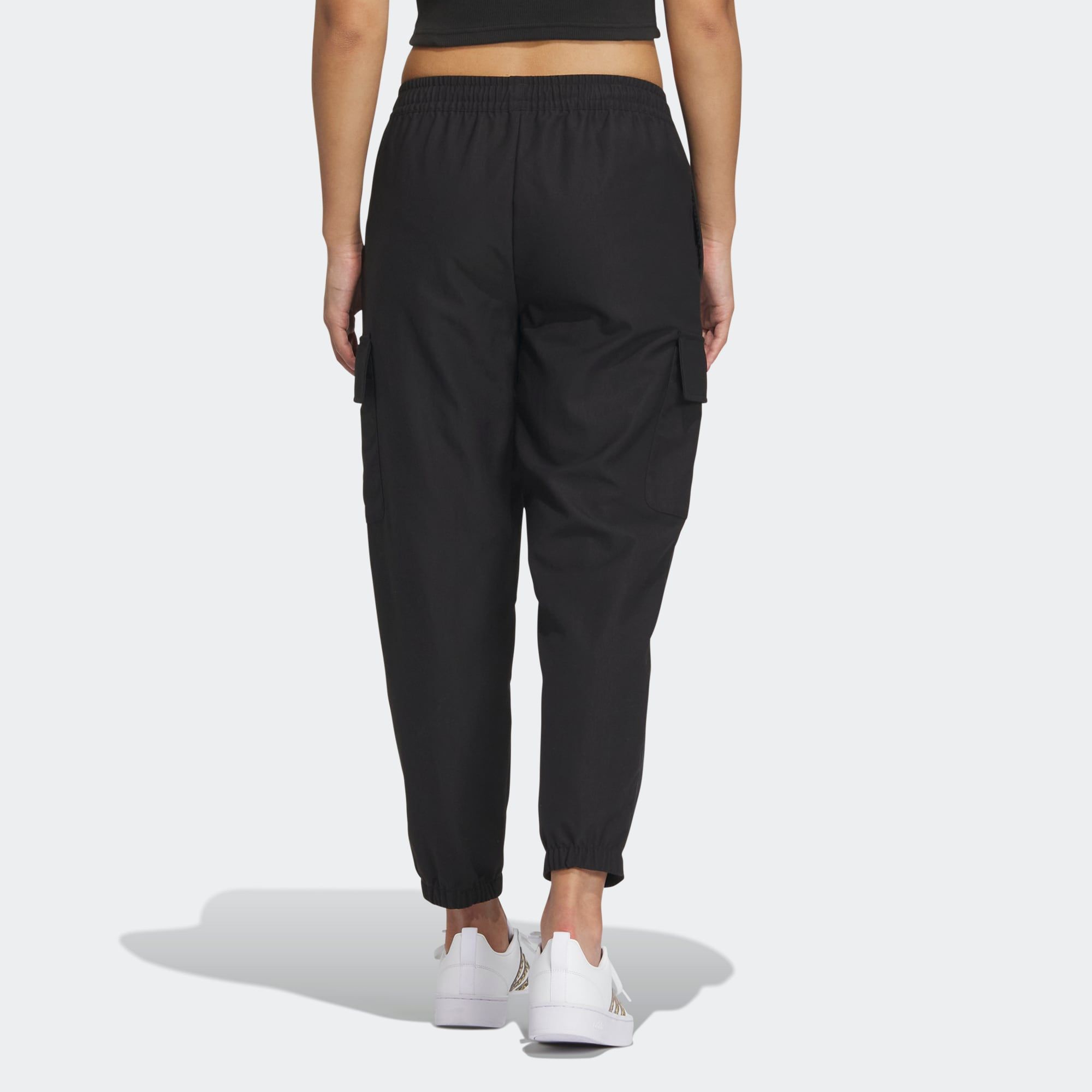 (WMNS) Adidas Basketball Track Pants 'Black' IK3436 sold by KicksCrew product image thumbnail 3