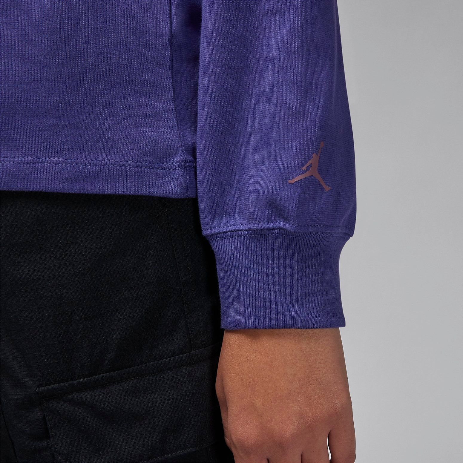 (WMNS) Air Jordan x Nike Long-Sleeve Graphic T-Shirt 'Purple' FD7205-502 sold by KicksCrew product image thumbnail 2