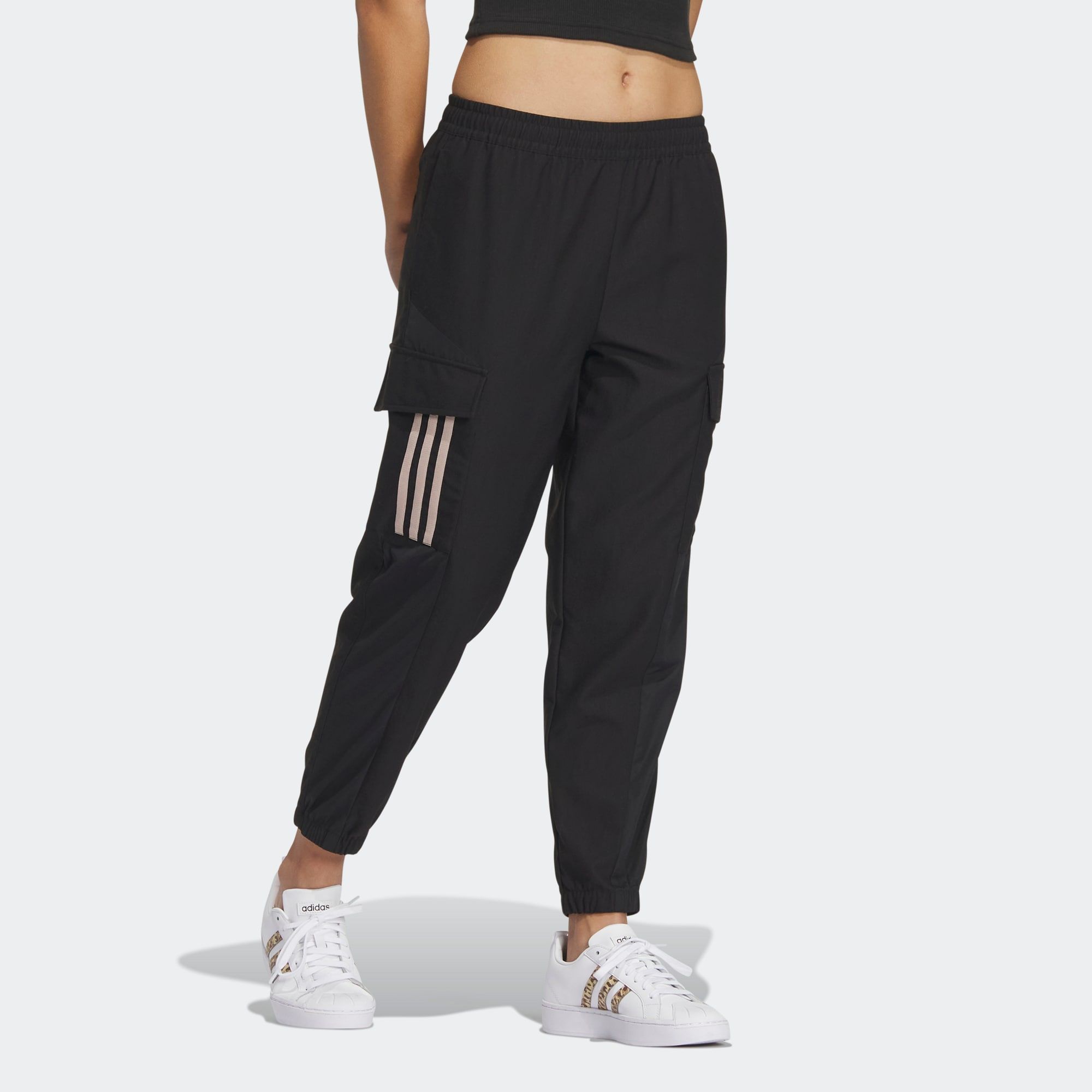 (WMNS) Adidas Basketball Track Pants 'Black' IK3436 sold by KicksCrew product image thumbnail 4
