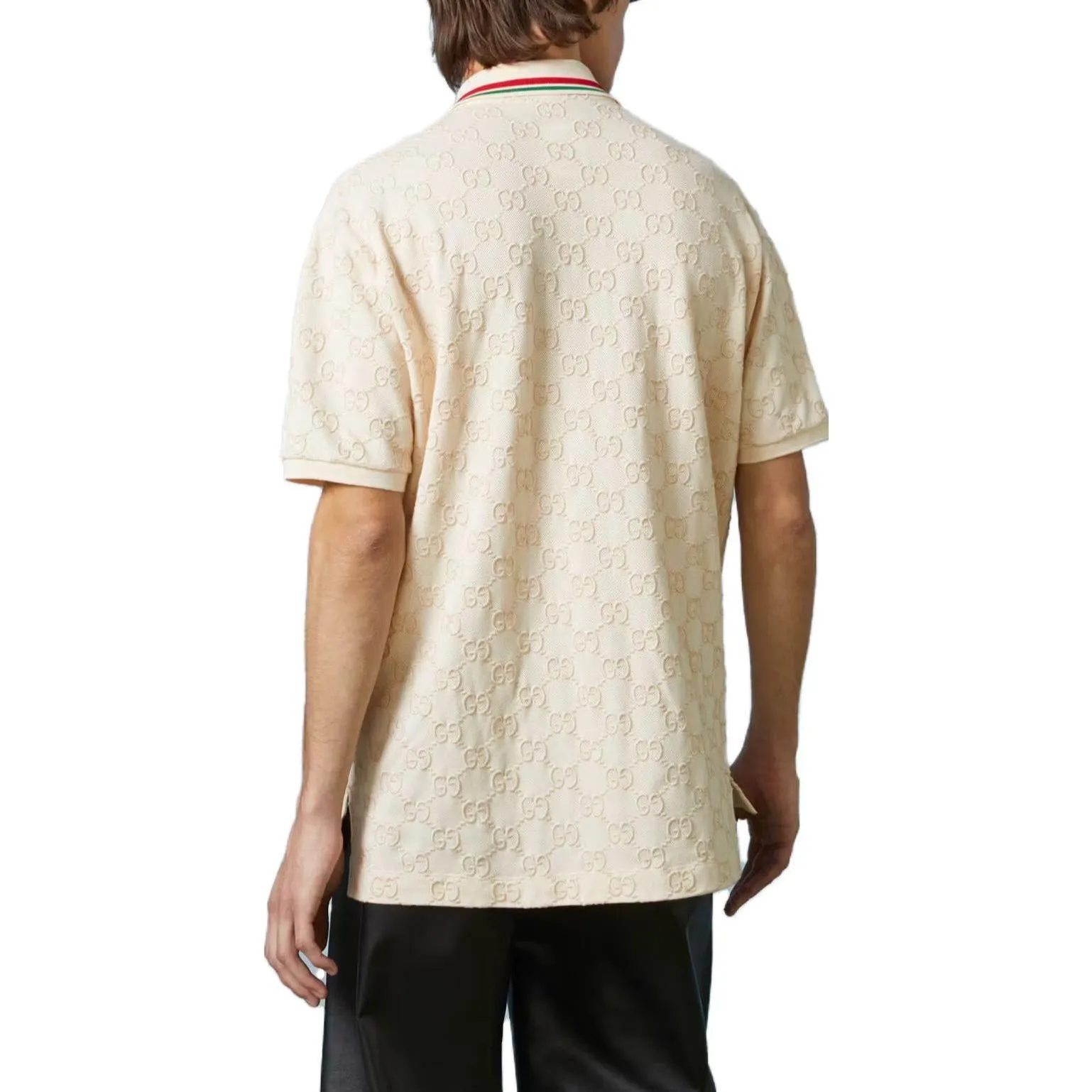 Gucci Cotton Piquet Polo With GG 'Ivory' 753572-XJFUG-9037 sold by KicksCrew product image thumbnail 3