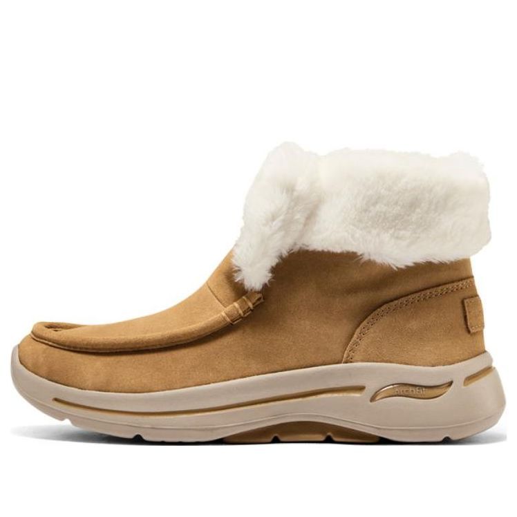 (WMNS) Skechers Go Walk Arch Fit Cherish Boots 'Tan' 144423-CSNT sold by KicksCrew