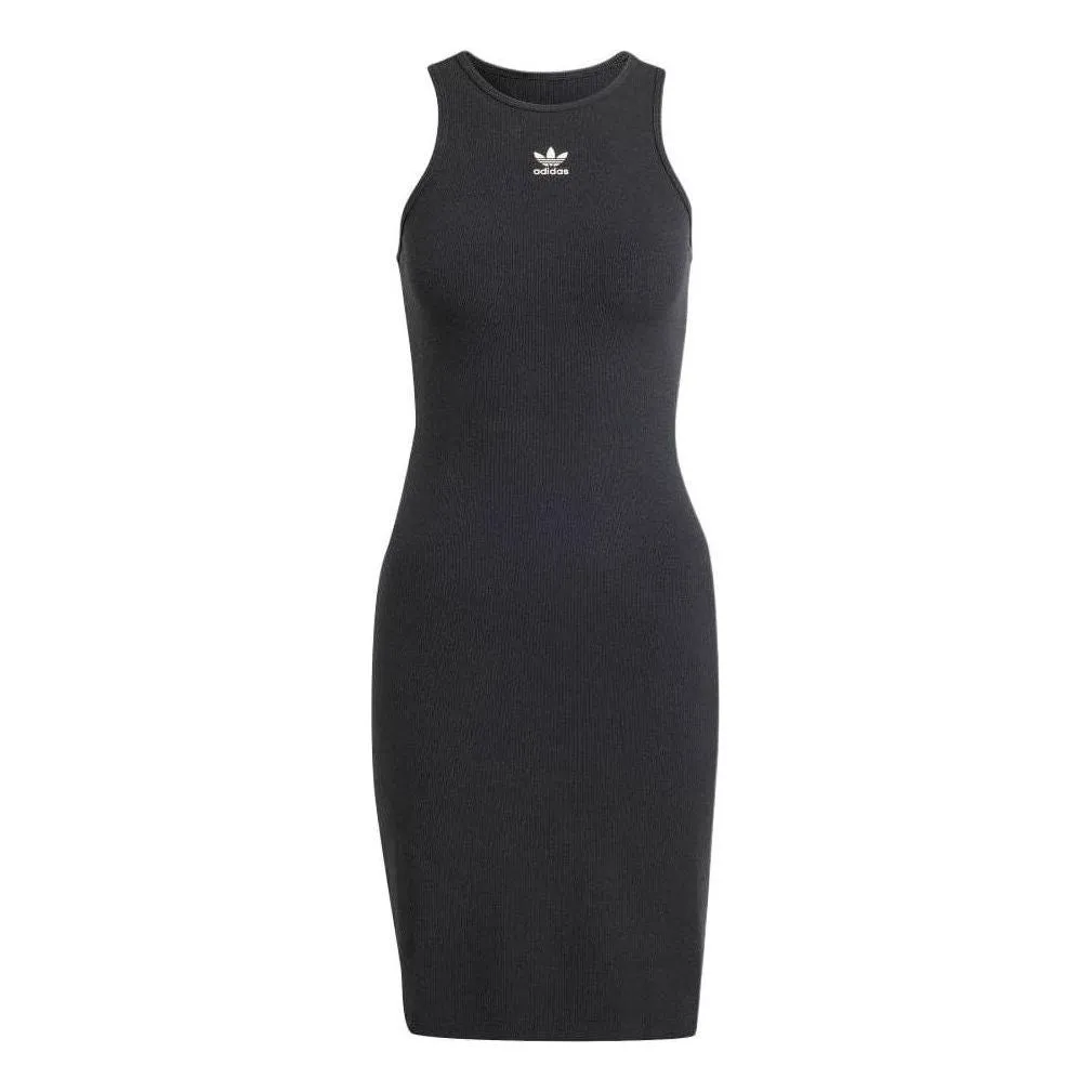 (WMNS) adidas Originals Essentials Rib Tank Dress 'Black' IT9881 sold by KicksCrew