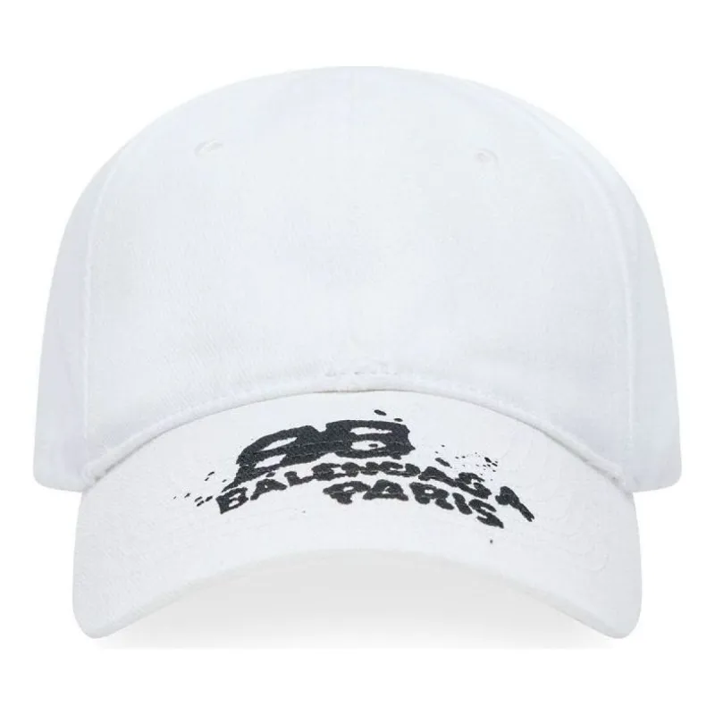 (WMNS) Balenciaga Hand-Drawn BB Icon Cap 'White' 723771410B29060 sold by KicksCrew