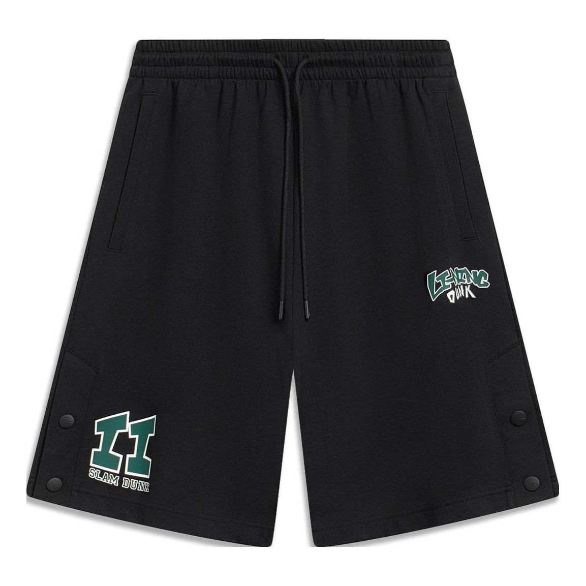 Li-Ning Hoops Slam Dunk Graphic Shorts 'Black' AKST603-2 sold by KicksCrew