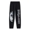 HERON PRESTON Flaming Skull Sweat Pants 'Black White' HMCH027F22JER0011001 sold by KicksCrew
