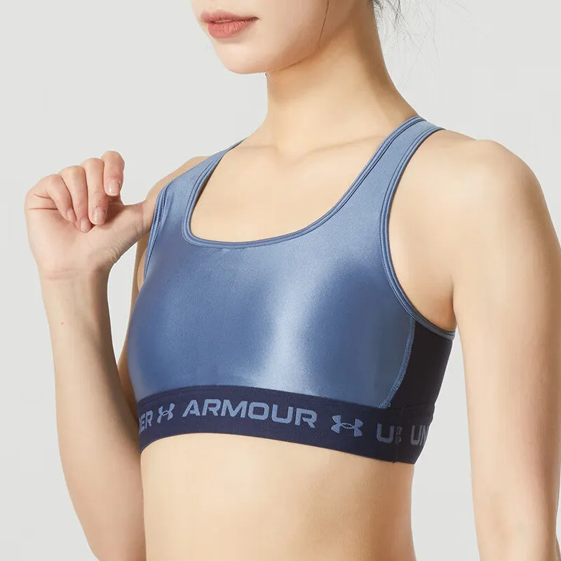 (WMNS) Under Armour Crossback Matte Shine Bra 'Blue' 1362612-470 sold by KicksCrew product image thumbnail 3