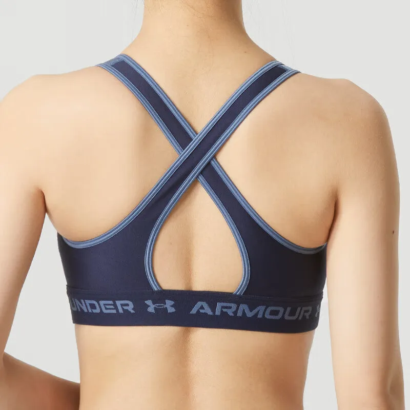 (WMNS) Under Armour Crossback Matte Shine Bra 'Blue' 1362612-470 sold by KicksCrew product image thumbnail 4