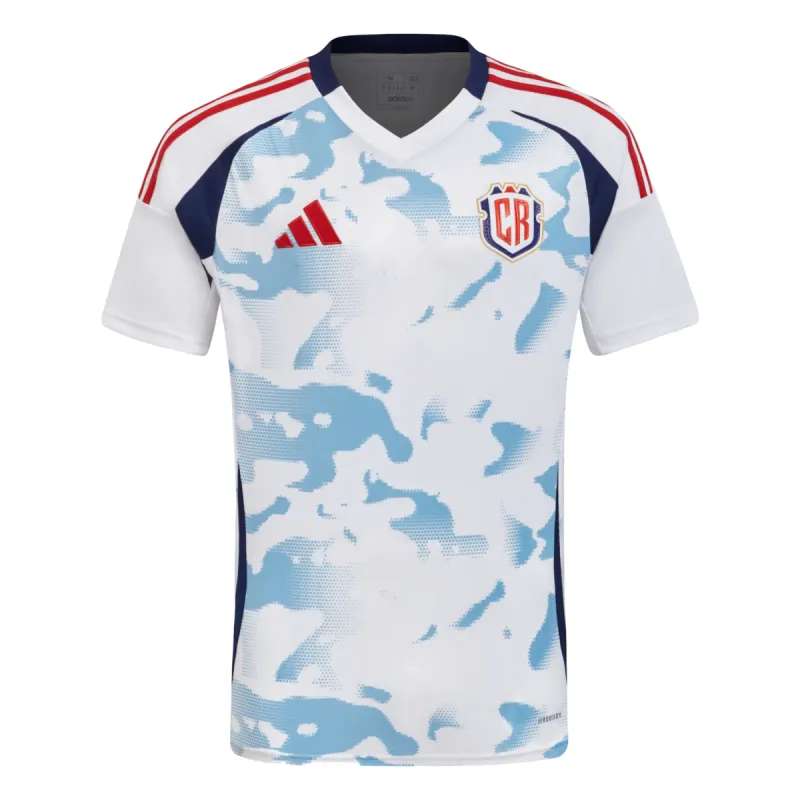 adidas Costa Rica 24 Away Soccer Jersey Asia Sizing 'White Blue' JK0018 sold by KicksCrew