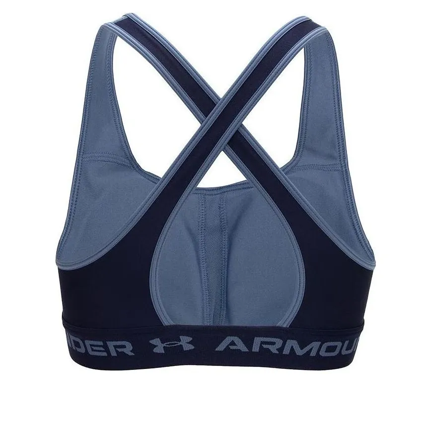 (WMNS) Under Armour Crossback Matte Shine Bra 'Blue' 1362612-470 sold by KicksCrew product image thumbnail 2