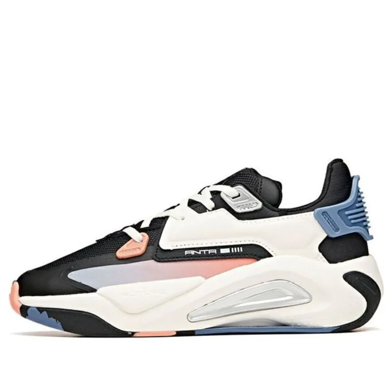 (WMNS) ANTA Skateboarding Series Sneakers 'White Pink Black' 122118083-2 sold by KicksCrew