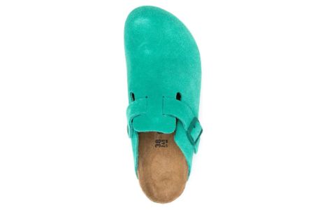 (WMNS) Birkenstock Boston Suede Leather Narrow Fit 'Digital Green' 1026165 sold by KicksCrew