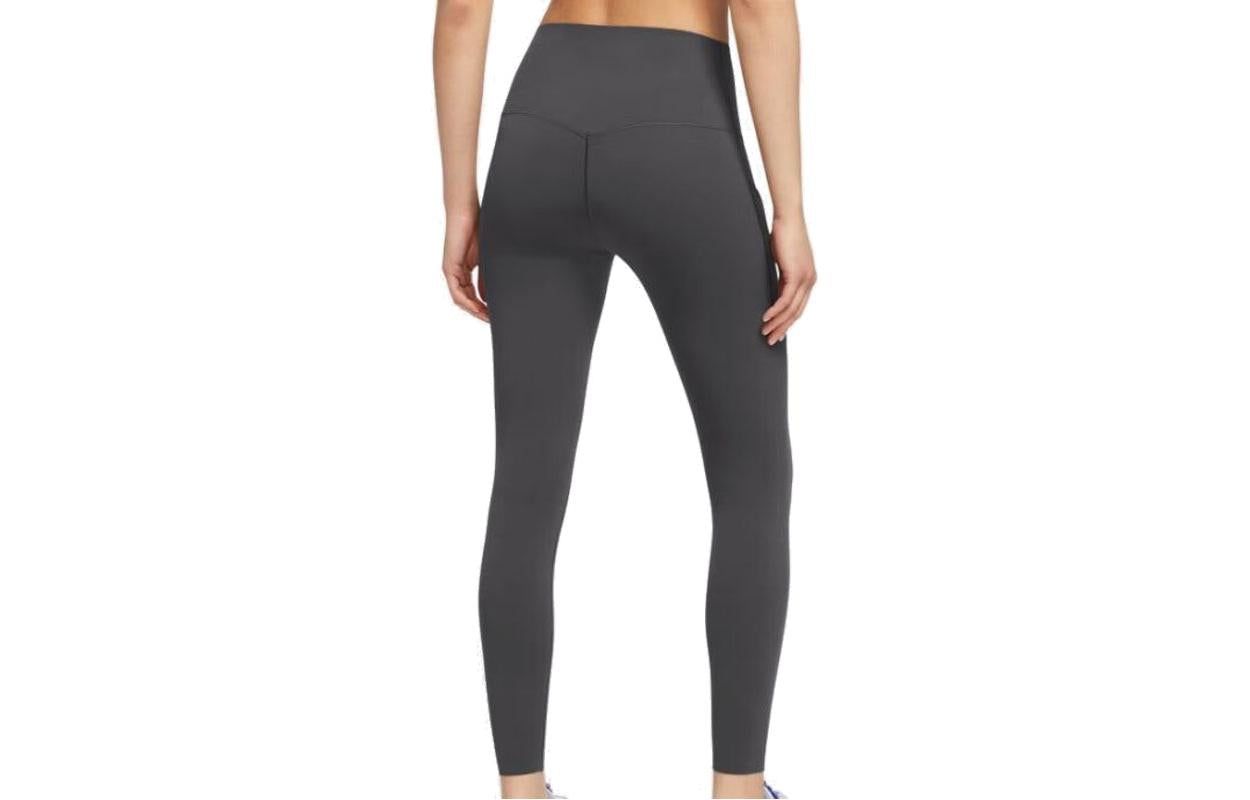 (WMNS) Nike Medium-Support High-Waisted Leggings with Pockets 'Grey' DQ5898-254 sold by KicksCrew product image thumbnail 2