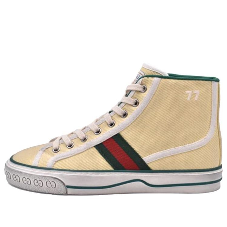 (WMNS) GUCCI Tennis 1977 High Top Sneakers 'Tan Beige' 627836-GZO50-9361 sold by KicksCrew