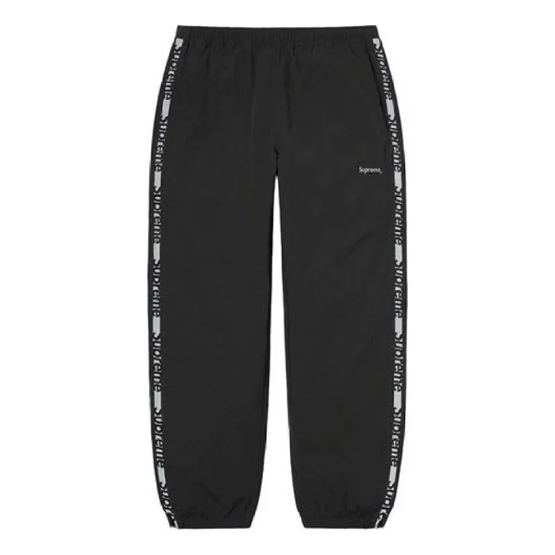 Supreme Reflective Zip Track Pants 'Black White' SUP-SS21-533 sold by KicksCrew