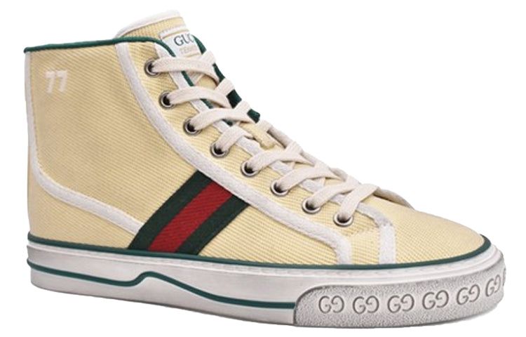 (WMNS) GUCCI Tennis 1977 High Top Sneakers 'Tan Beige' 627836-GZO50-9361 sold by KicksCrew product image thumbnail 2