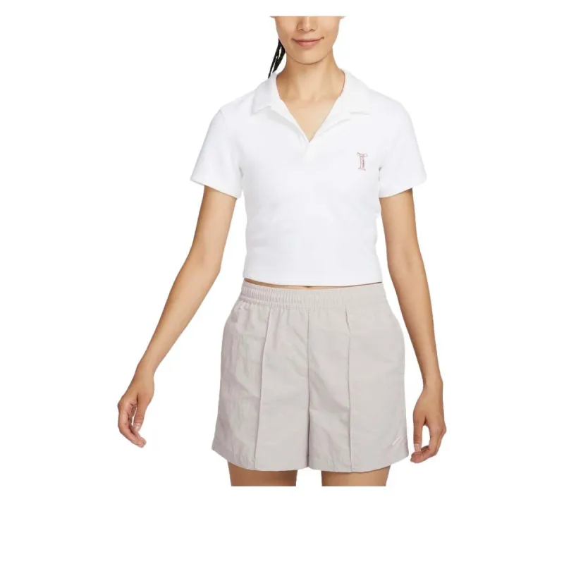 (WMNS) Nike Sportswear Polo Shirt Asia Sizing 'White' HJ6852-100 sold by KicksCrew