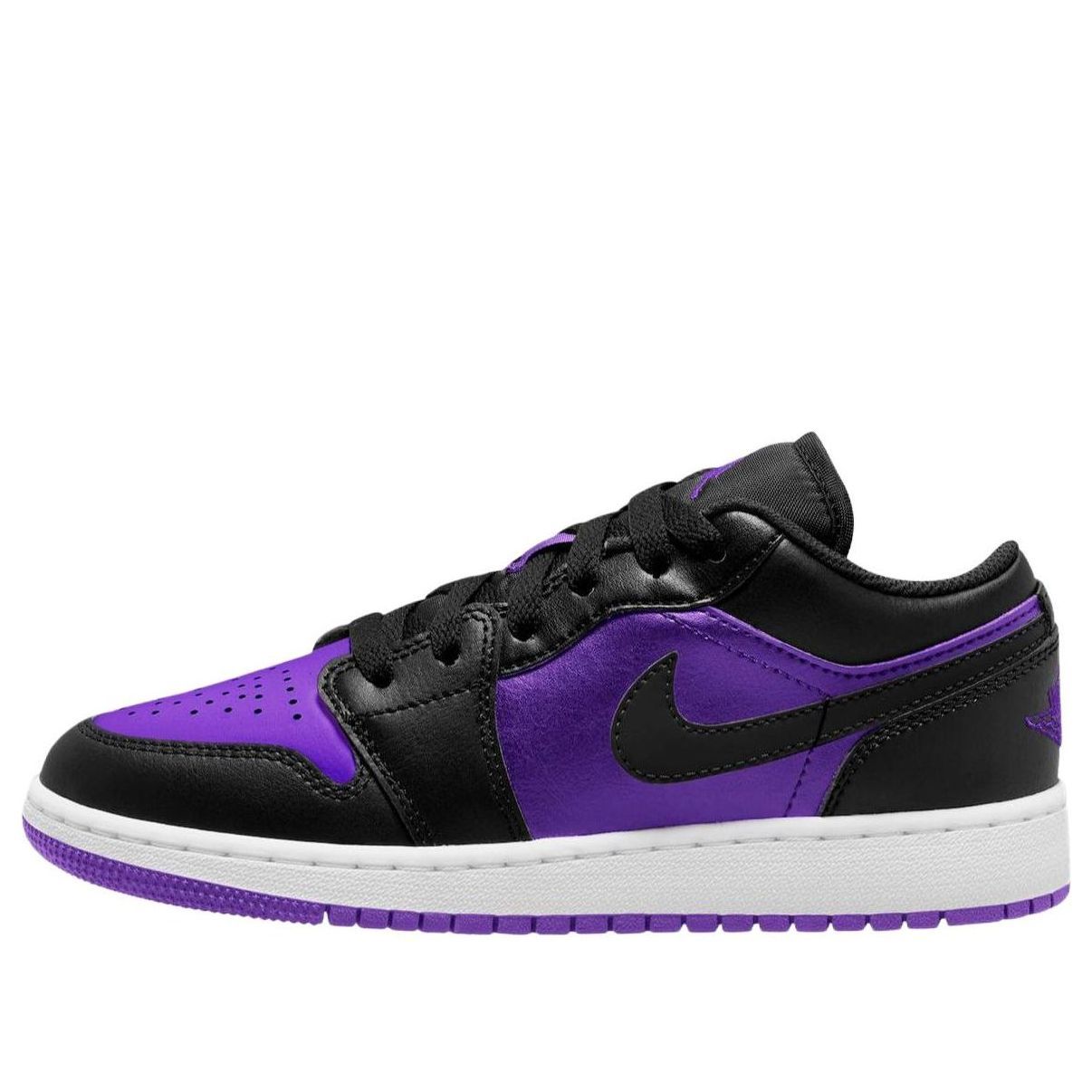 (GS) Air Jordan 1 Low Purple Venom 'Purple' 553560-505 sold by KicksCrew