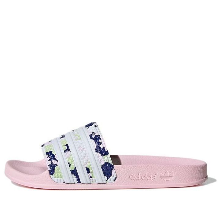 (GS) adidas originals Adilette Lite Slide 'Light Pink Floral' GZ3692 sold by KicksCrew