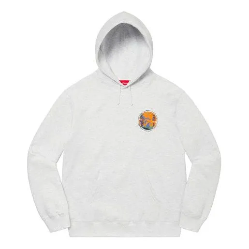 Supreme Embryo Hooded Sweatshirt 'Grey Orange' SUP-SS20-698 sold by KicksCrew