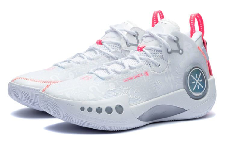 Li-Ning Wade Shadow 3 White Pink ABPT065-1 sold by KicksCrew product image thumbnail 3