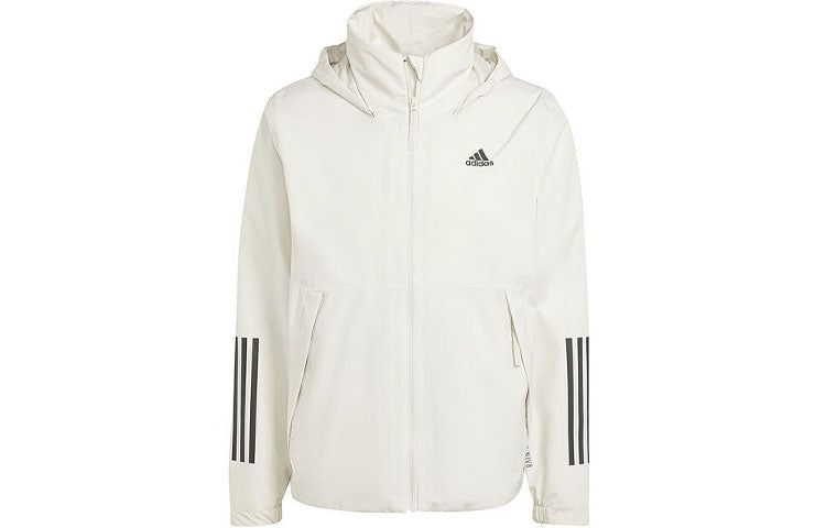 adidas Bsc 3-Stripes Rain.Rdy Jacket 'White' IS1237 sold by KicksCrew product image thumbnail 2
