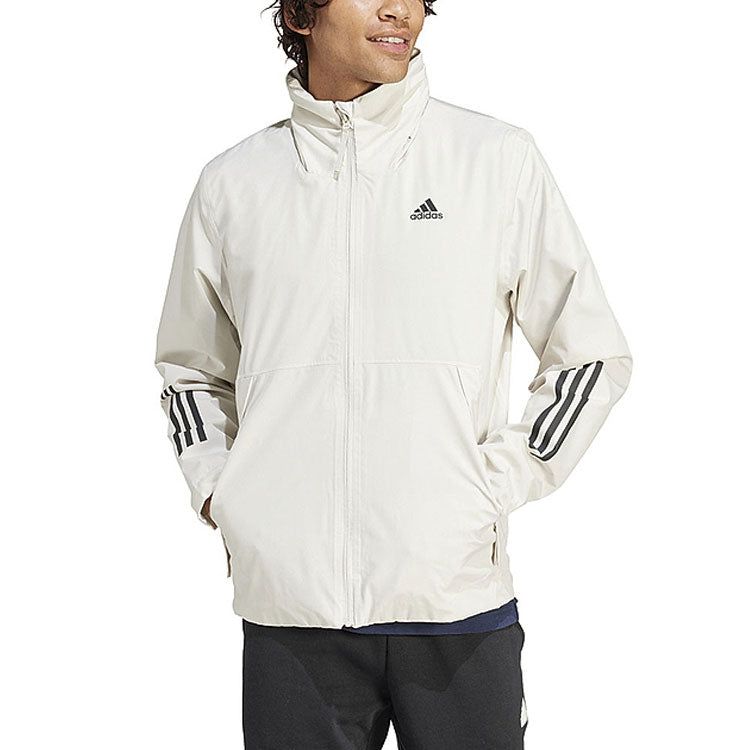 adidas Bsc 3-Stripes Rain.Rdy Jacket 'White' IS1237 sold by KicksCrew product image thumbnail 3