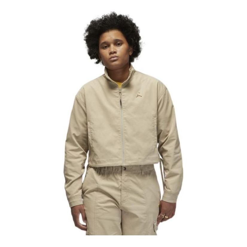 (WMNS) Air Jordan Paris Collective Jacket 'Beige' DV1382-250-YC sold by KicksCrew