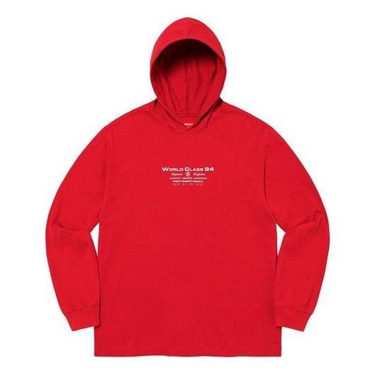 Supreme Best Of The Best Hooded L/S Top 'Red White' SUP-FW20-323 sold by KicksCrew