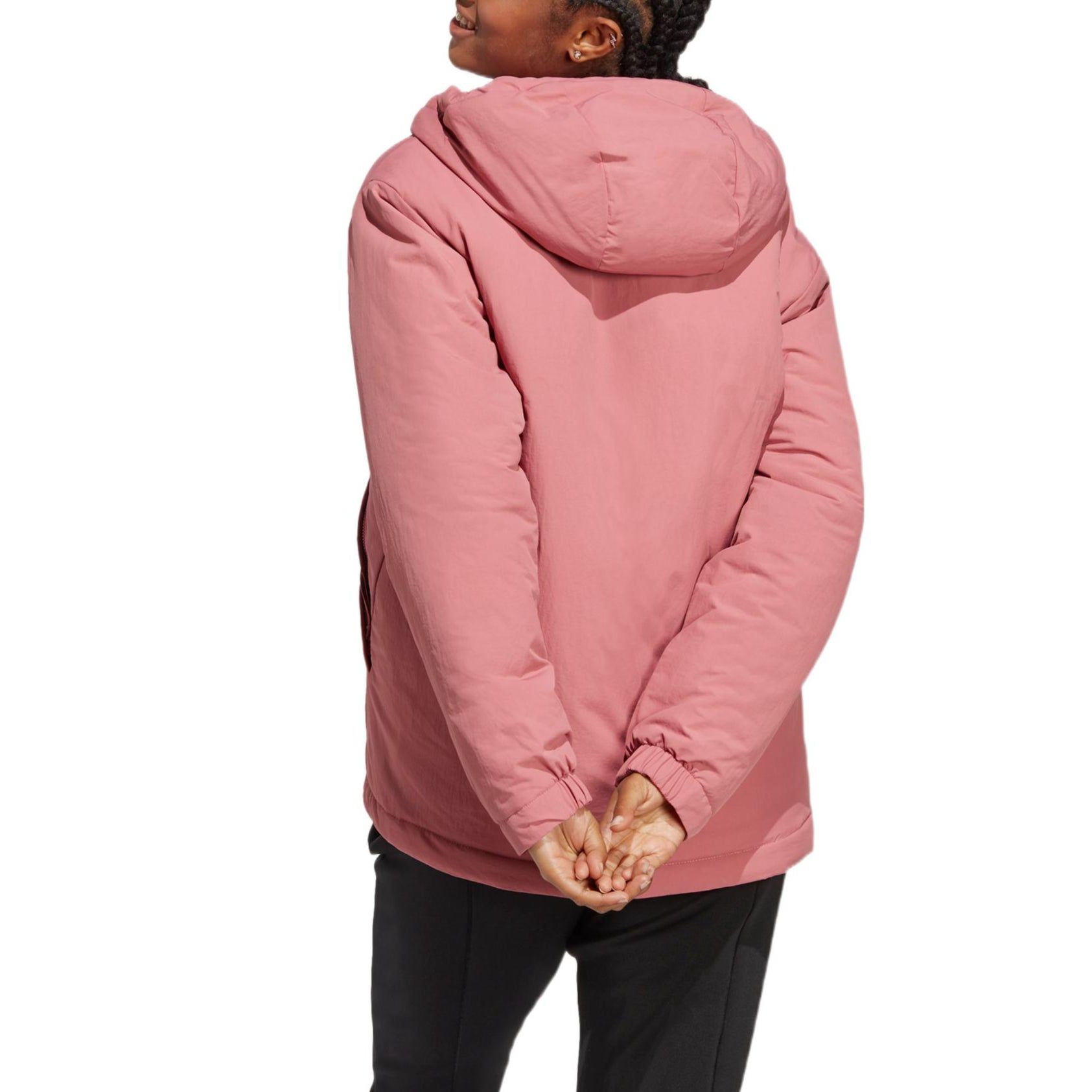 (WMNS) adidas BSC Sturdy Insulated Hooded Jacket 'Pink' HM2266 sold by KicksCrew product image thumbnail 4