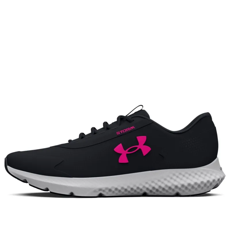 (WMNS) Under Armour Charged Rogue 3 Storm 'Black Pink' 3025524-002 sold by KicksCrew
