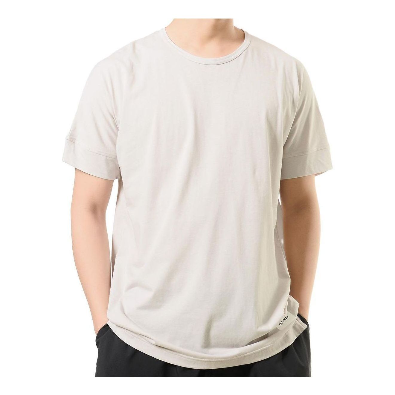 Adidas Casual T-Shirts 'Beige' DM9551 sold by KicksCrew