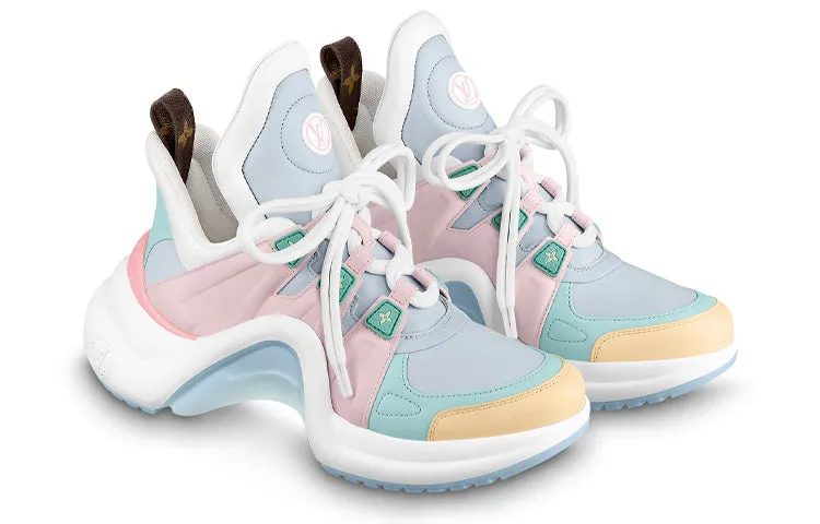 (WMNS) LOUIS VUITTON LV Archlight Sneakers 'Blue Pink White' 1AAEKF sold by KicksCrew product image thumbnail 2