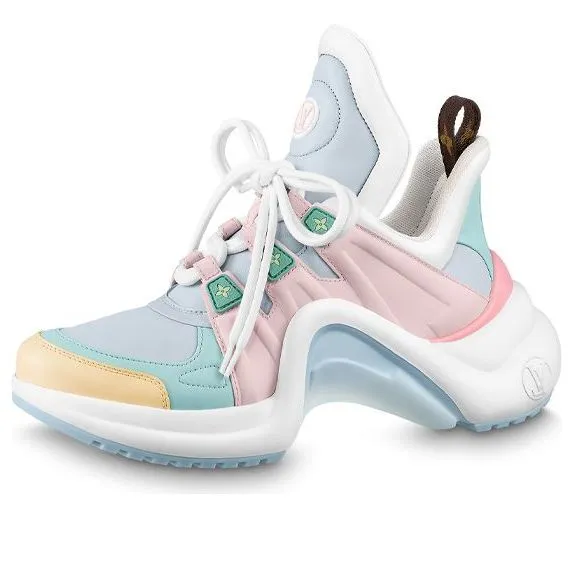 (WMNS) LOUIS VUITTON LV Archlight Sneakers 'Blue Pink White' 1AAEKF sold by KicksCrew