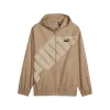 PUMA Hooded Graphic Windbreaker Jacket 'Beige' 623837-83 sold by KicksCrew