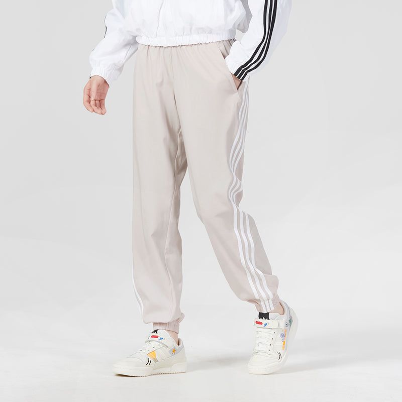 (WMNS) Adidas Trainicons 3-Stripes Woven Pants 'Beige' HZ7283 sold by KicksCrew product image thumbnail 5
