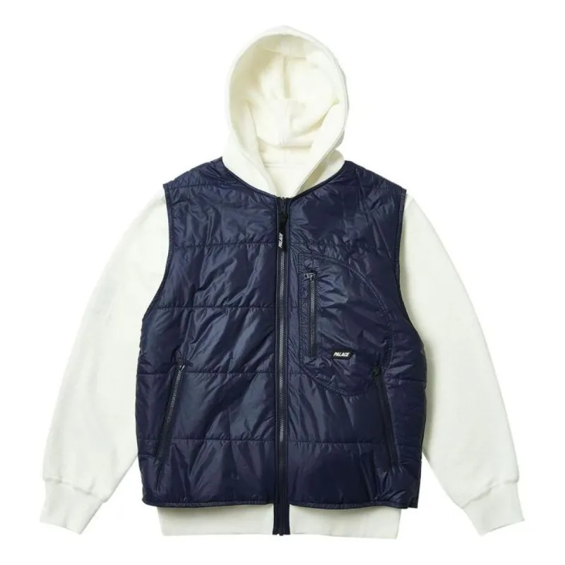 Palace Reversible Vest Hoodie 'Soft White' P26CS048 sold by KicksCrew