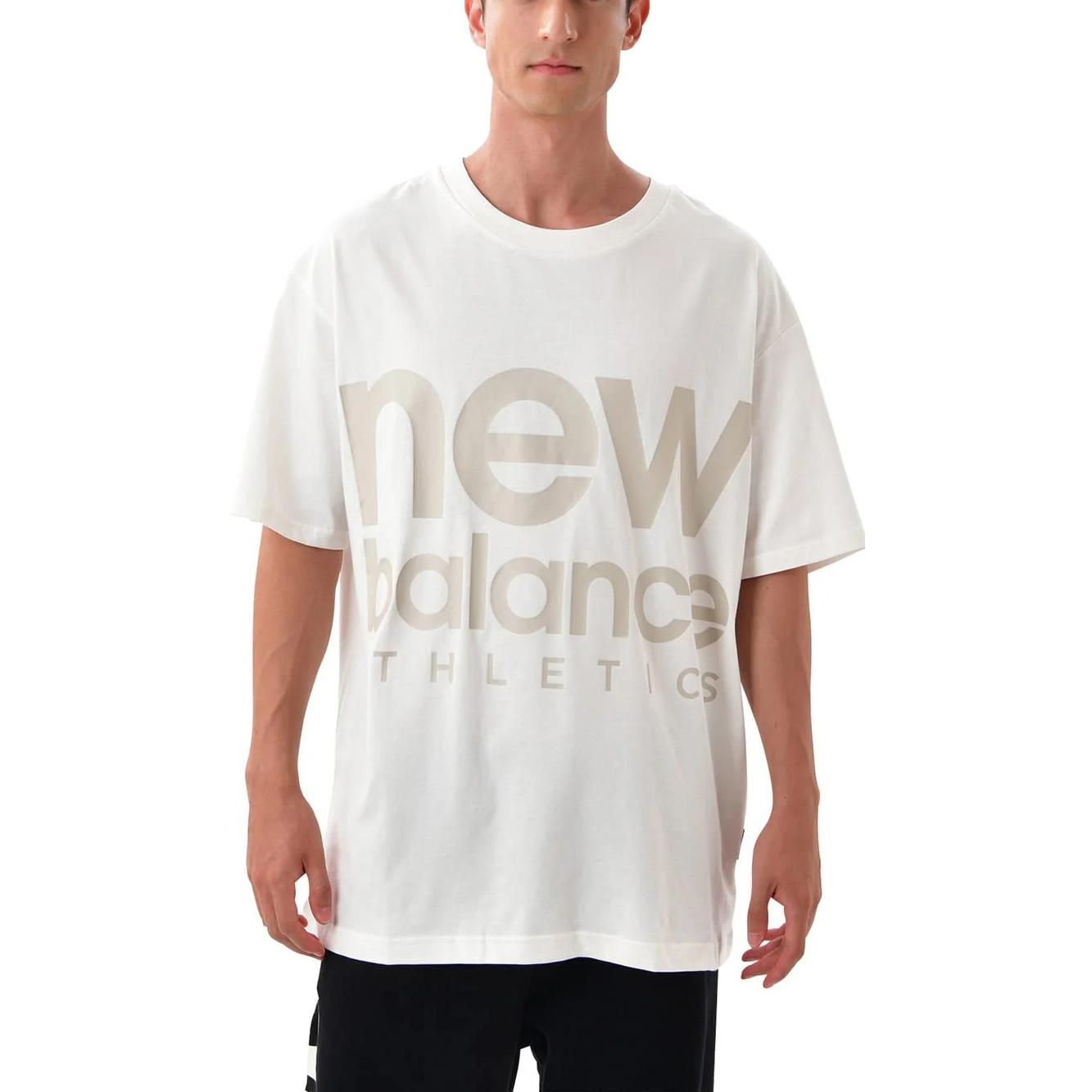 New Balance Athletics Unisex Out of Bounds Oversized Short Sleeve T-Shirt 'Sea Salt' UT23505-SST sold by KicksCrew product image thumbnail 3